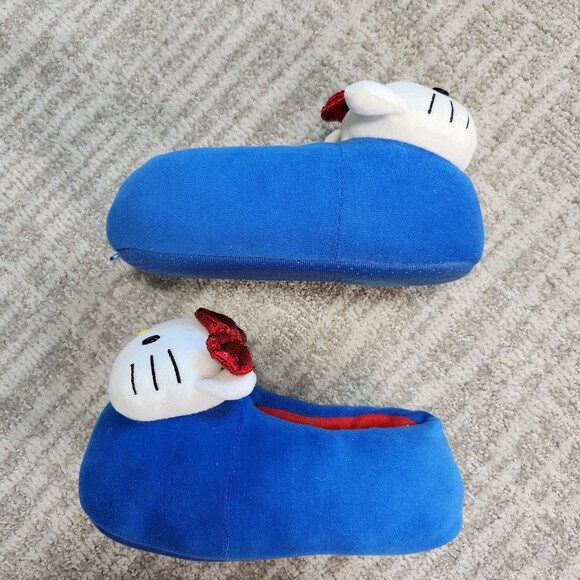 Hello Kitty girls women soft slippers blue size S/M - Picture 5 of 12
